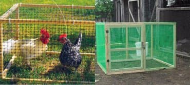 домик для куры: Сетка для птичников пластиковая -сооружение вольеров для мелких — 7