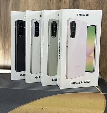 samsung s: Samsung Galaxy A56 5G, Б/у, 256 ГБ, цвет - Белый, 1 SIM, 2 SIM, eSIM — 2