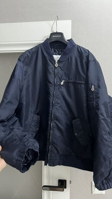 Спецодежда: Бомбер/куртка из плотного нейлона, цвет темно‑синий. Прямой — 1