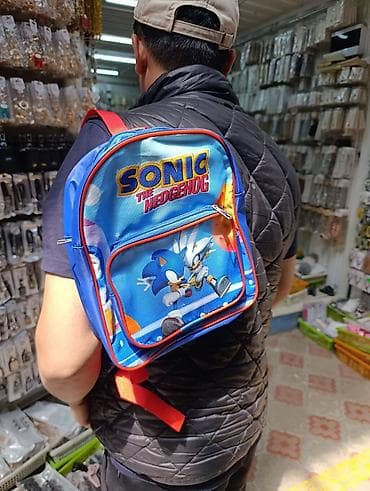 Рюкзаки: Детский рюкзак Sonic the Hedgehog - Яркий принт с персонажами Sonic и — 4