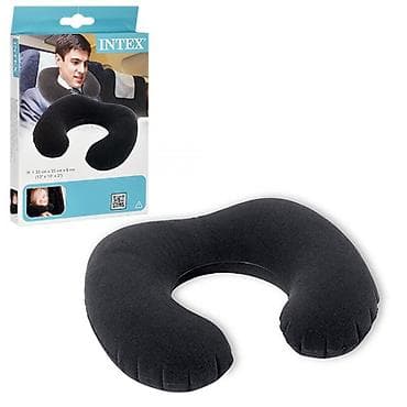 Корректоры осанки: Intex 68675 надувная подушка, подголовник Travel Pillow Длина: 36 см — 6