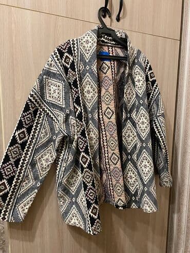 Пиджак, Жаккард, Без пуговиц, Все размеры