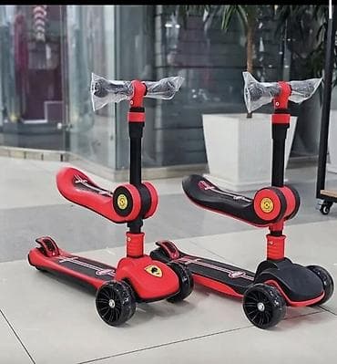 ​🔥 Детский Самокат 2 в 1 в стиле Ferrari — Скорость и Стиль! 🏎️✨ ​Ваш
