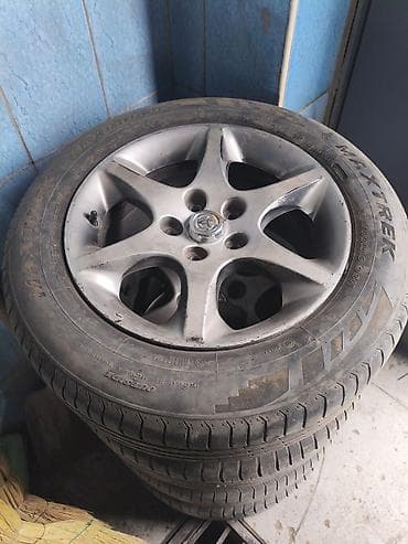 Колеса в сборе 215 / 60 / R 16, Лето, Б/у, Комплект, Легковые, Литые, отверстий - 5