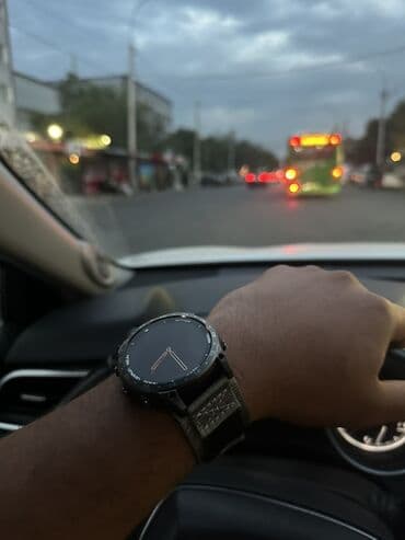 smart watch умные часы gt08: Умные часы GS Tactix с круглым черным циферблатом и светлым ремешком — 3