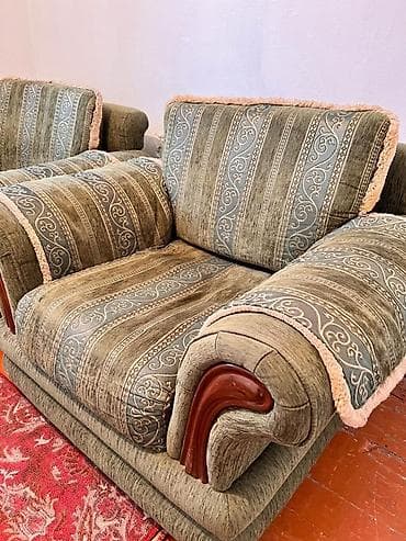 кресло ош: Ашкана үчүн жумшак бурчек, Колдонулган, Өзү алып кетүү, түсү - Жашыл — 8