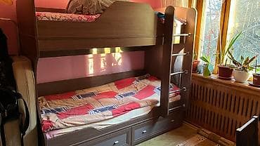 Шкафы: Двухъярусная кровать, Б/у, С выкатной системой — 1