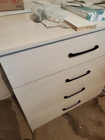 сушилка вешалка: Комод для одежды, Без зеркала, ЛДСП, цвет - Белый — 6