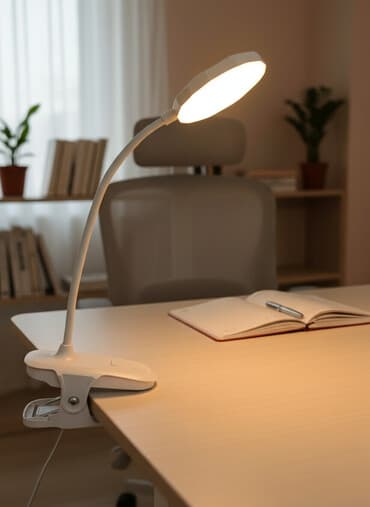 бра на стену: Лампа Настольная, Минимализм, На прищепке — 1