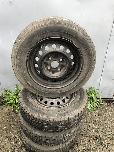 покрышка самурай: Колеса в сборе 155 / 80 / R 13, Лето, Б/у, Комплект, Легковые, Железные, отверстий - 4 — 1