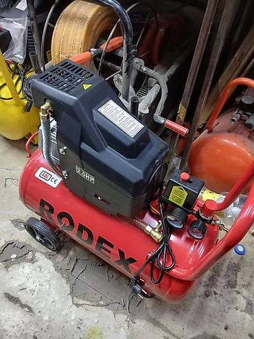 Инструменты: Компрессор воздушный RODEX, электрический - Мощность: 2.0 HP — 3