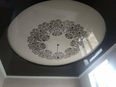 шпатель для натяжных потолков: Керме шыптар Жылтырак, Жылтырабаган, 3D потолоктор Монтаждоо, Кепилдиги, Демонтаждоо — 9