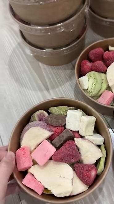 Сублированные фрукты мороженое, доставка бесплатно at lalafo.kg Сублированные фрукты мороженое, доставка бесплатно