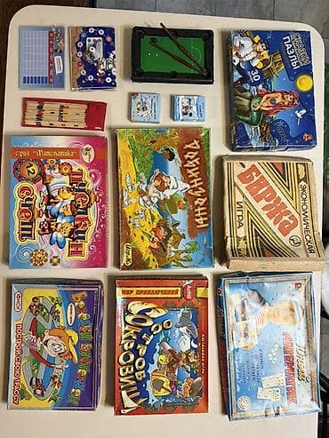 Игрушки: 12 настольных игр + пазл Все за 550 сом!!! Набор настольных игр и — 2