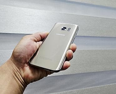 Техника жана электроника: Samsung Galaxy S7, Колдонулган, 32 ГБ, түсү - Алтын, 1 SIM — 10