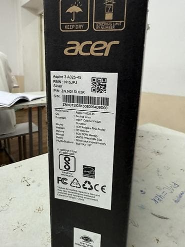 Acer Aspire 3 A325-45 (RMN: N15JPJ), цвет Silver. Продаю новый at lalafo.kg Acer Aspire 3 A325-45 (RMN: N15JPJ), цвет Silver. Продаю новый