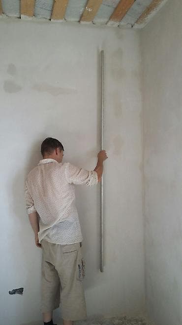 малар: Штукатурные работы по маякам - Выравнивание стен и откосов по уровню — 1