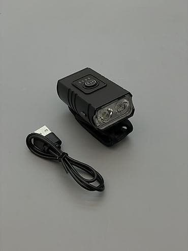 Велосипедные фары передние (комплект из двух моделей), USB‑зарядка