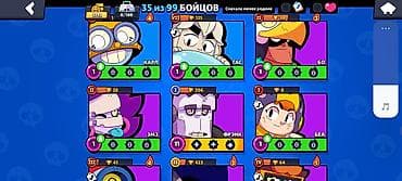 PS5 (Sony PlayStation 5): Аккаунт Brawl Stars Основное: - Трофеи: 3793 - Бойцов: 35 из 99 - — 4