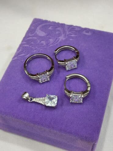 свадебное платье для высокой невесты: Серебряный набор  под Карьтие Серебро 925 пробы Размеры имеются — 10