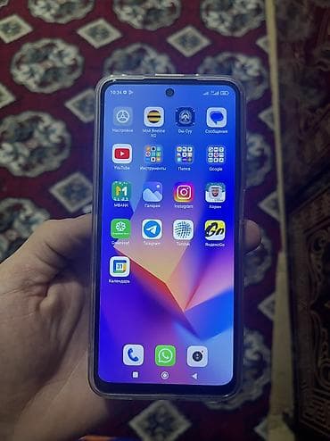 телефон ми бу: Redmi, Redmi 10, Б/у, 128 ГБ, цвет - Серый, 2 SIM — 1