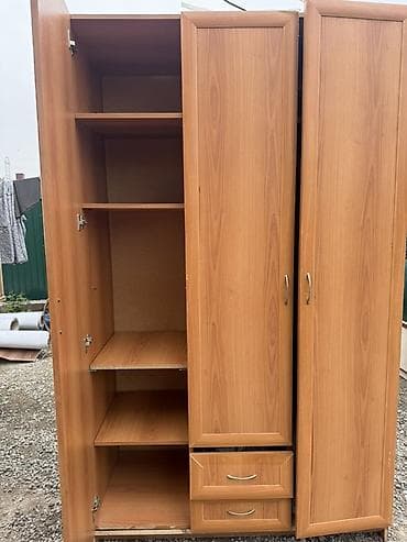 выдвижная: Шифоньер, шкаф для одежды, Прямой, ЛДСП — 2