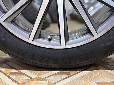 диски р22: Колеса в сборе 285 / 45 / R 22, Лето, Б/у, Комплект, Внедорожные (АТ/МТ), Литые, отверстий - 5 — 5
