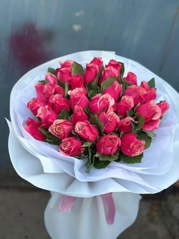 розы цветы: 101 и 51 роза готовый букет 🌹акция акция‼️‼️‼️ — 5