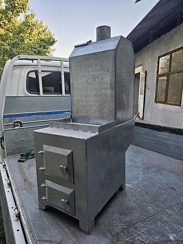 дрова для камина: Металлическая печь с коптильней (комбинированная) - Конструкция — 6