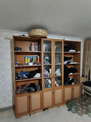 Стенка-шкаф, Тип стенки-шкафа: Модульная, Для зала, Особенности: Для хранения посуды