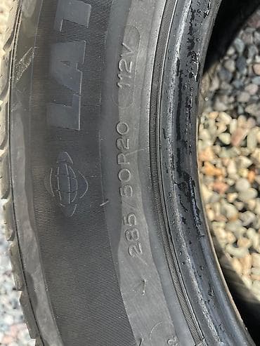 mishelin: Шины 285 / 50 / R 20, Лето, Б/у, Комплект, Внедорожные (АТ/МТ), Франция, Michelin — 1