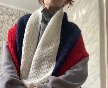 куплю пуховый платок: Шарф, Новый, Унисекс, цвет - Красный — 1