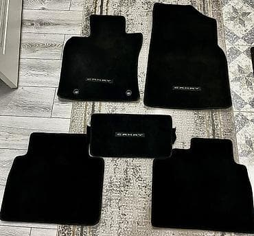 Родные Ворсовые Полики Для салона Toyota, цвет - Черный, Новый, Самовывоз