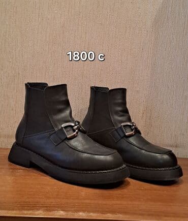 сапоги зимние женские натуральная кожа натуральный мех распродажа: Женская одежда и обувь 1) Черные кожаные ботинки - Высокая модель на — 1