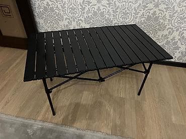 в поход: Складной походный стол, Новый, Железо, цвет - Черный — 2