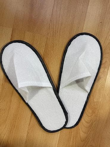 отельные тапочки: ОДНОРАЗОВЫЕ ТАПОЧКИ. Пара одноразовых тапочек белого цвета с закрытым — 6