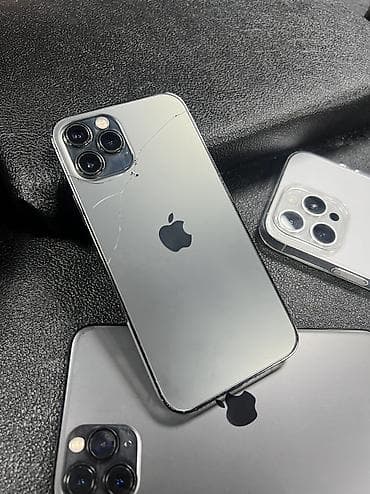 garmin 8: IPhone 12 Pro, Б/у, 128 ГБ, Графит, Защитное стекло, Чехол, 88 % — 1