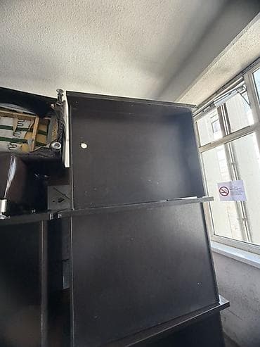 Эмерек гарнитурлары: Кеңсе эмереги комплекти, Тумба, ДСП, түсү - Күрөң — 2