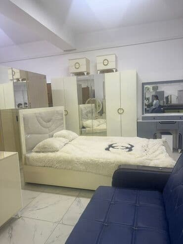 Балдар эмереги: Уктоочу бөлмө гарнитуру, Жаңы, Эки кишилик керебет, Шкаф, Трюмо, Кыргызстан, Акысыз жеткирүү, Акылуу жеткирүү — 4