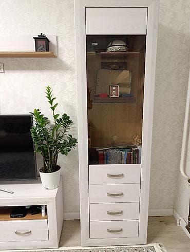 стенка каракол: Дубал шкаф, Дубал шкаф түрү: Модулдуу, Үй, конок бөлмөсү үчүн, Өзгөчөлүктөрү: Телевизор коюучу бөлүк менен — 2