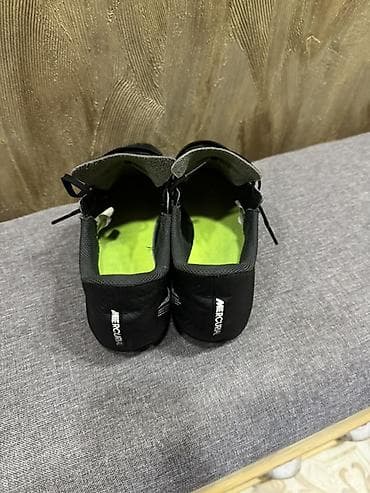 бутса: Футбольные бутсы Nike Mercurial (FG) - Цвет: черный с неоново‑жёлтыми — 4