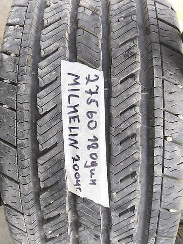 mishelin: Шины 275 / 60 / R 18, Всесезонная, Б/у, 1 шт, Внедорожные (АТ/МТ), Michelin — 1