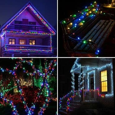 мощные садовые фонари на солнечных батареях: Уличная гирлянда 50 м Прекрасно подходит для украшения дома — 2