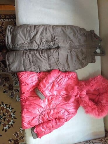 кыргызские национальные платья для девочек: Детская зимняя куртка на рост 122см, комбинезон с курткой на рост — 2