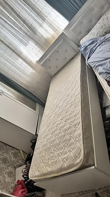 Керебеттер: Бир кишилик керебет, Матрасы бар, узуну - 190 см — 3