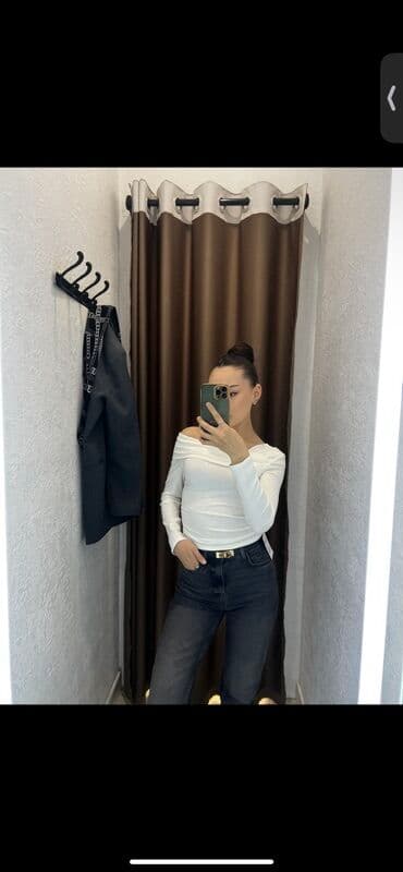 свадебное платье для беременных напрокат: Кофта с открытыми плечами - Цвет: белый - Крой: обтягивающий — 3