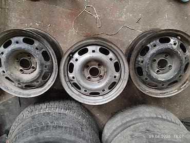 daewoo k2: Железные Диски R 14 отверстий - 4, Б/у — 2