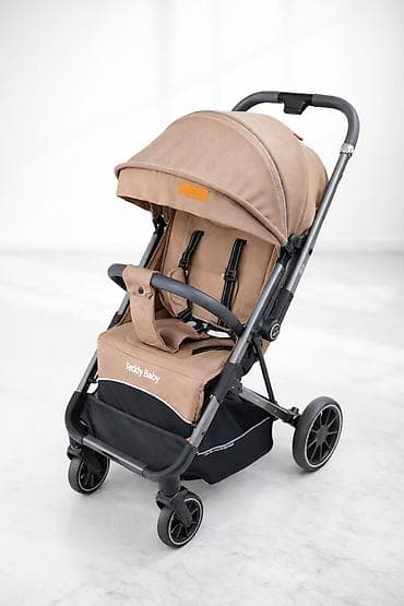 Коляскалар: Прогулочная коляска Teddy Baby (цвет бежевый) - Легкая складная — 1