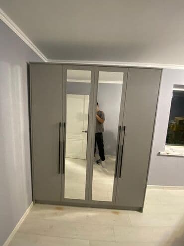 шифонеры в рассрочку: Шкаф для одежды, Новый, Прямой, ЛДСП — 2