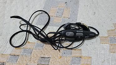 Техника жана электроника: Зымдуу гарнитуралар, Aiwa, Жаңы, түсү - Кара — 1